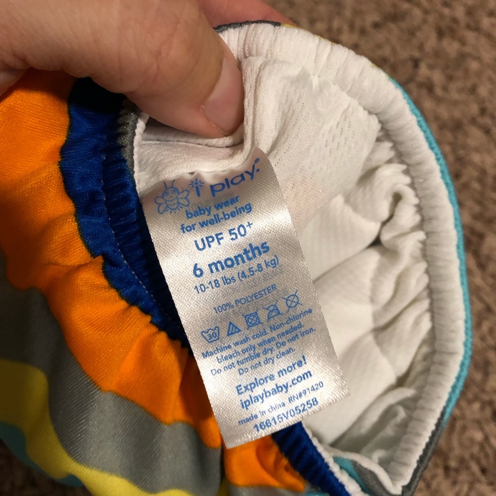 IPlay snaps reusable swim diaper 6 months